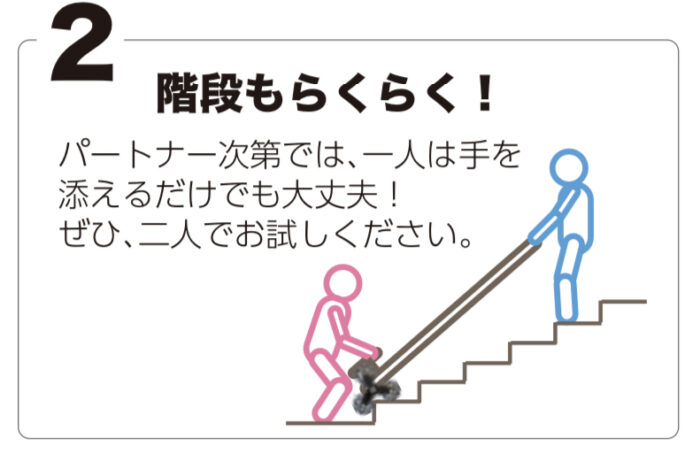 階段昇降タンカは階段搬送が楽々